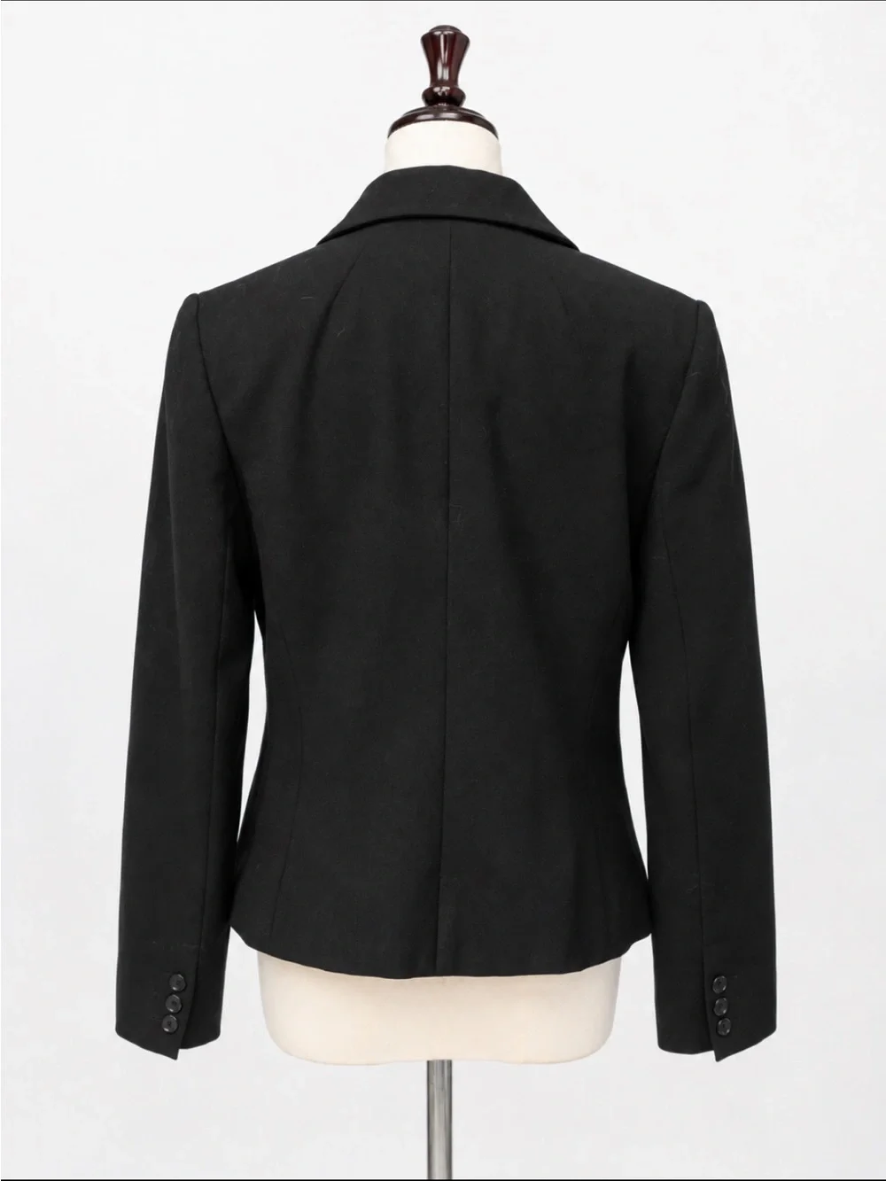 Trina Turk Black Tailored Cinched Waist Single Button Blazer Size 8